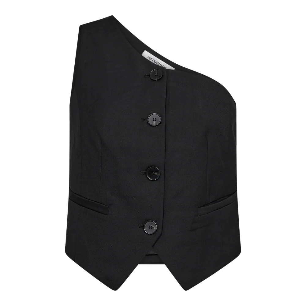 ALLIECC ASYM TAILOR VEST Black
