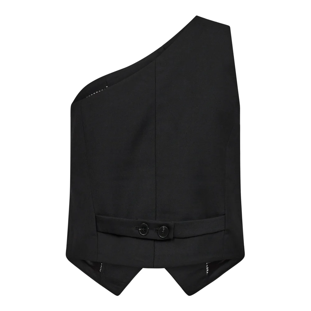 ALLIECC ASYM TAILOR VEST Black - Image 2