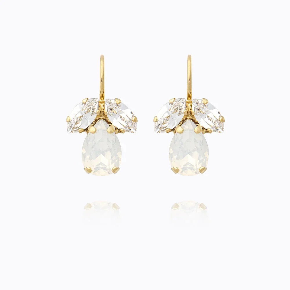 PETITE TIMO GOLD White Opal / Crystal