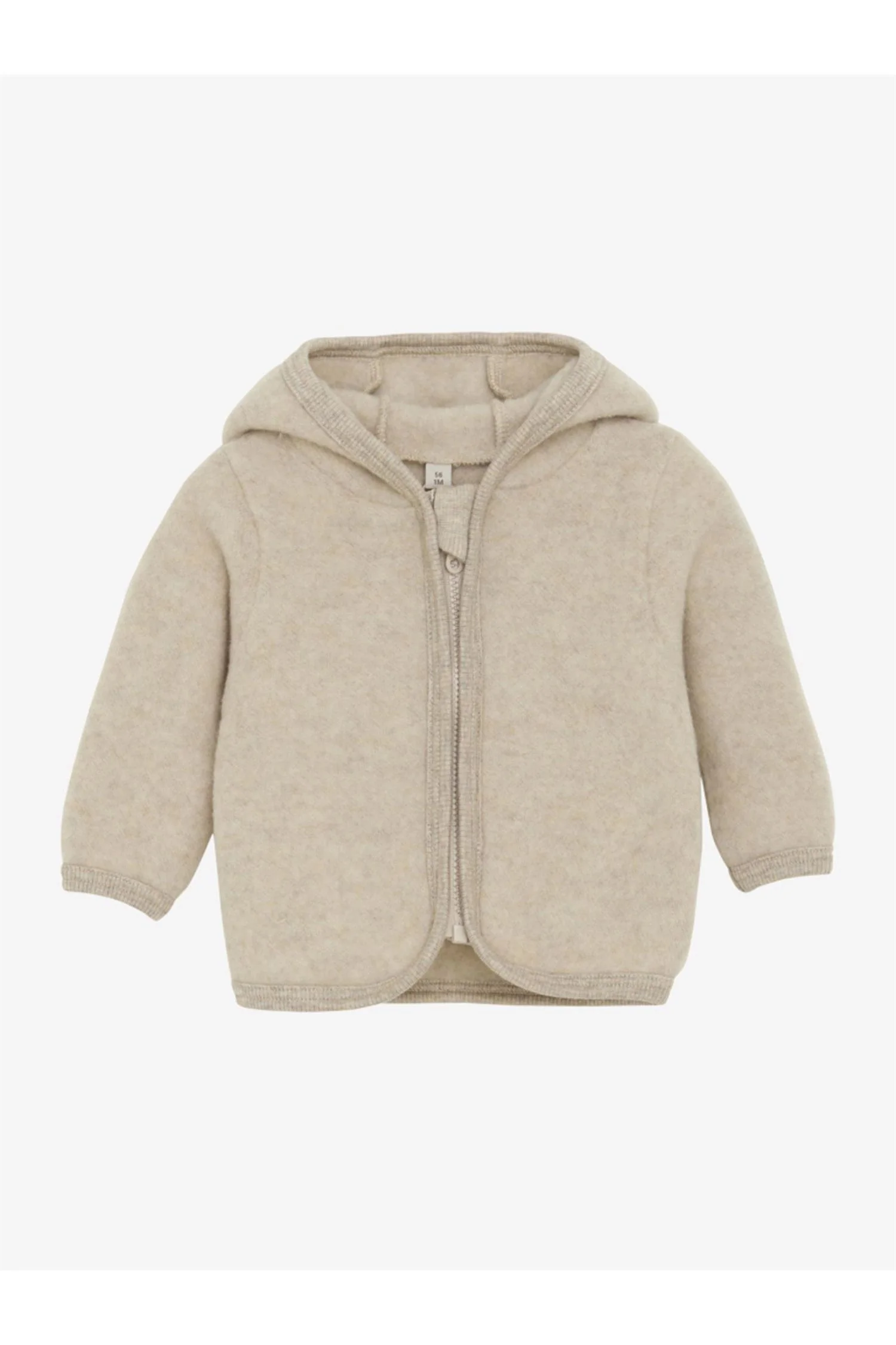 Jacket Ears Wool Fleece (M)  Camel Melange