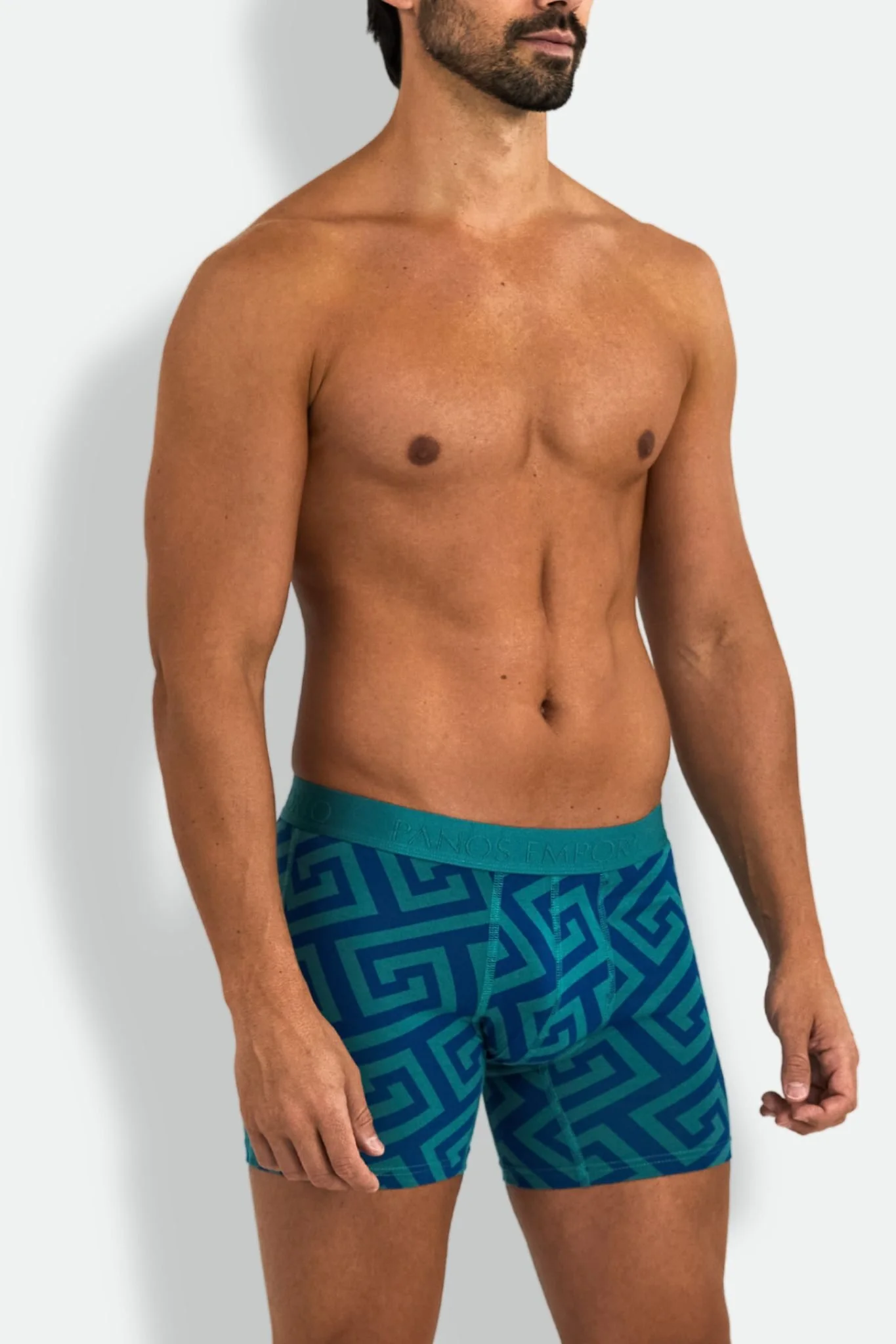 3PK BASE BAMBOO BOXER  Captain's Blue - Image 5