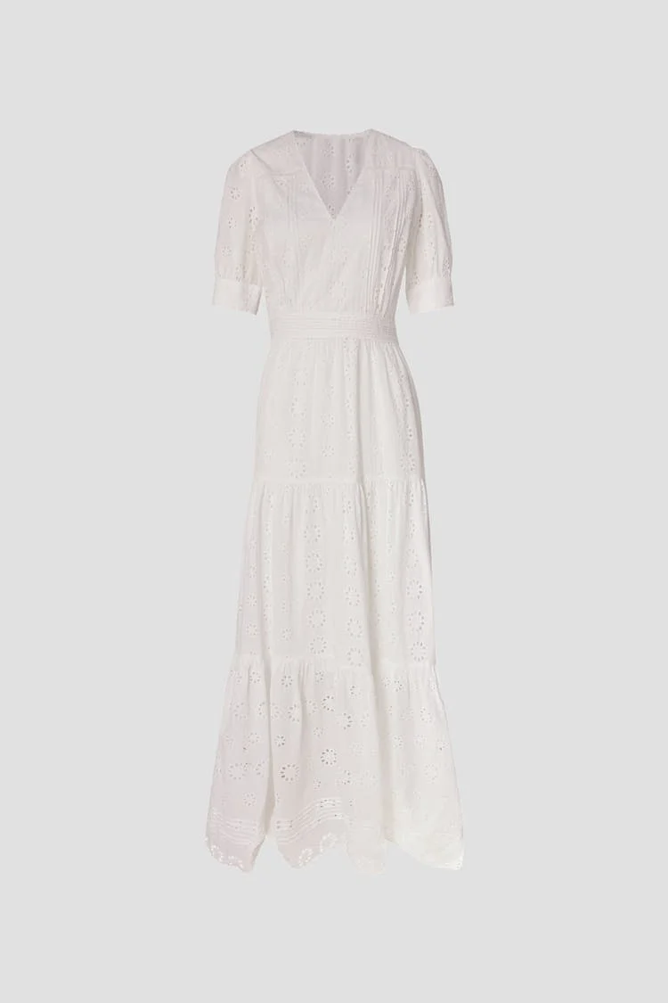 Delia Dress White