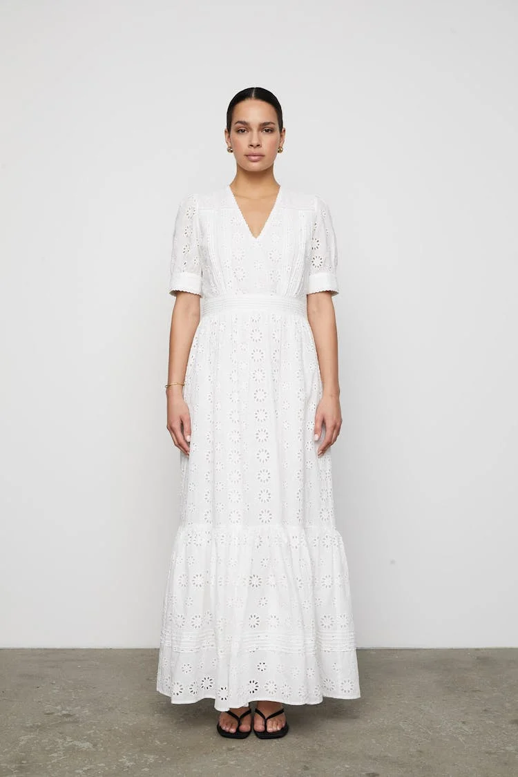 Delia Dress White - Image 3