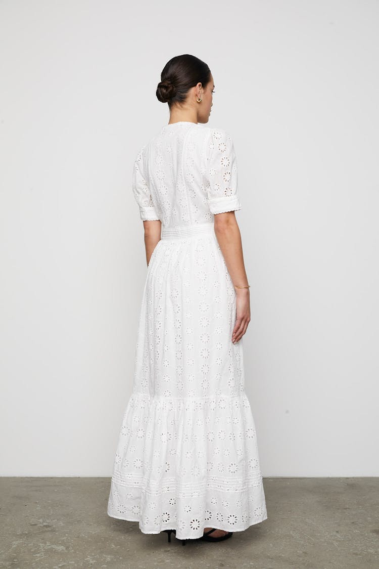 Delia Dress White - Image 4