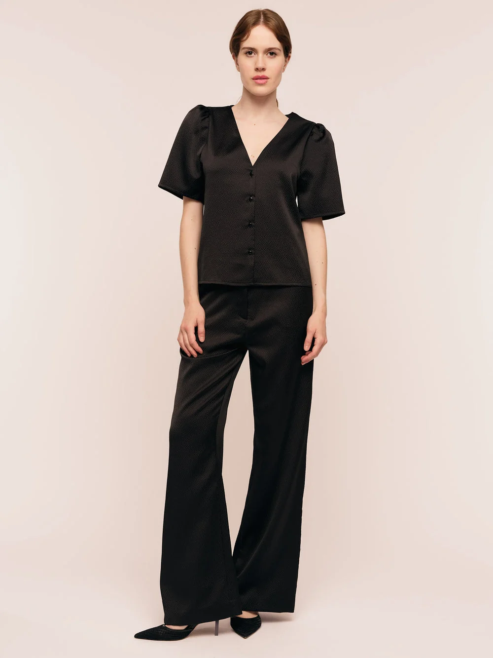 Vesta Blouse  Black - Image 3