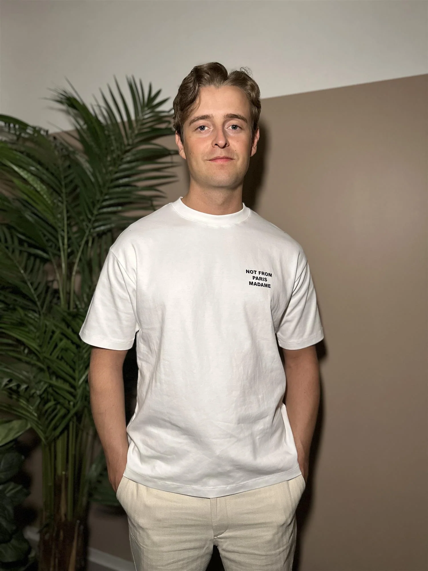 Le T-Shirt Slogan Optic White