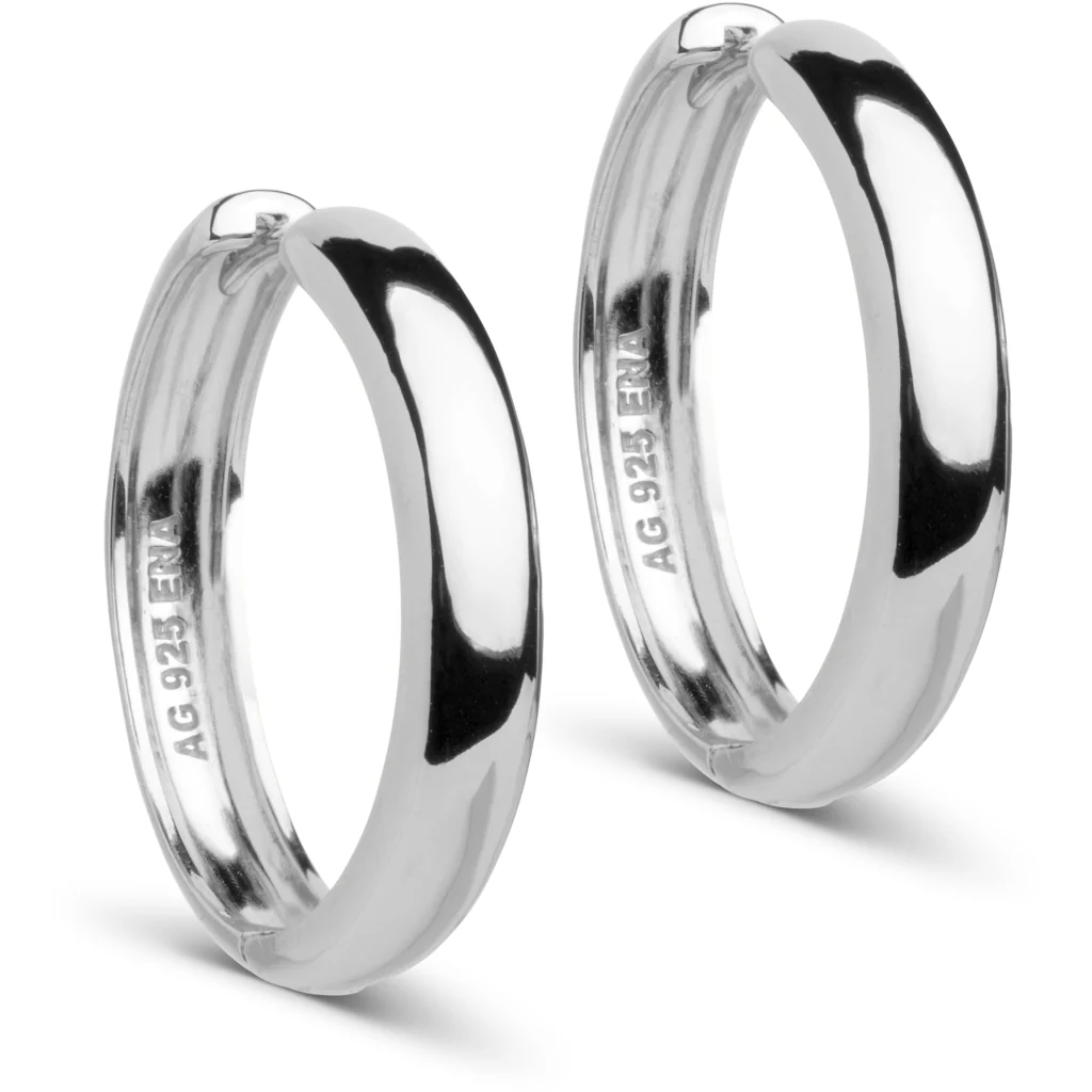 HOOPS, CLASSIC WIDE 25 MM Silver