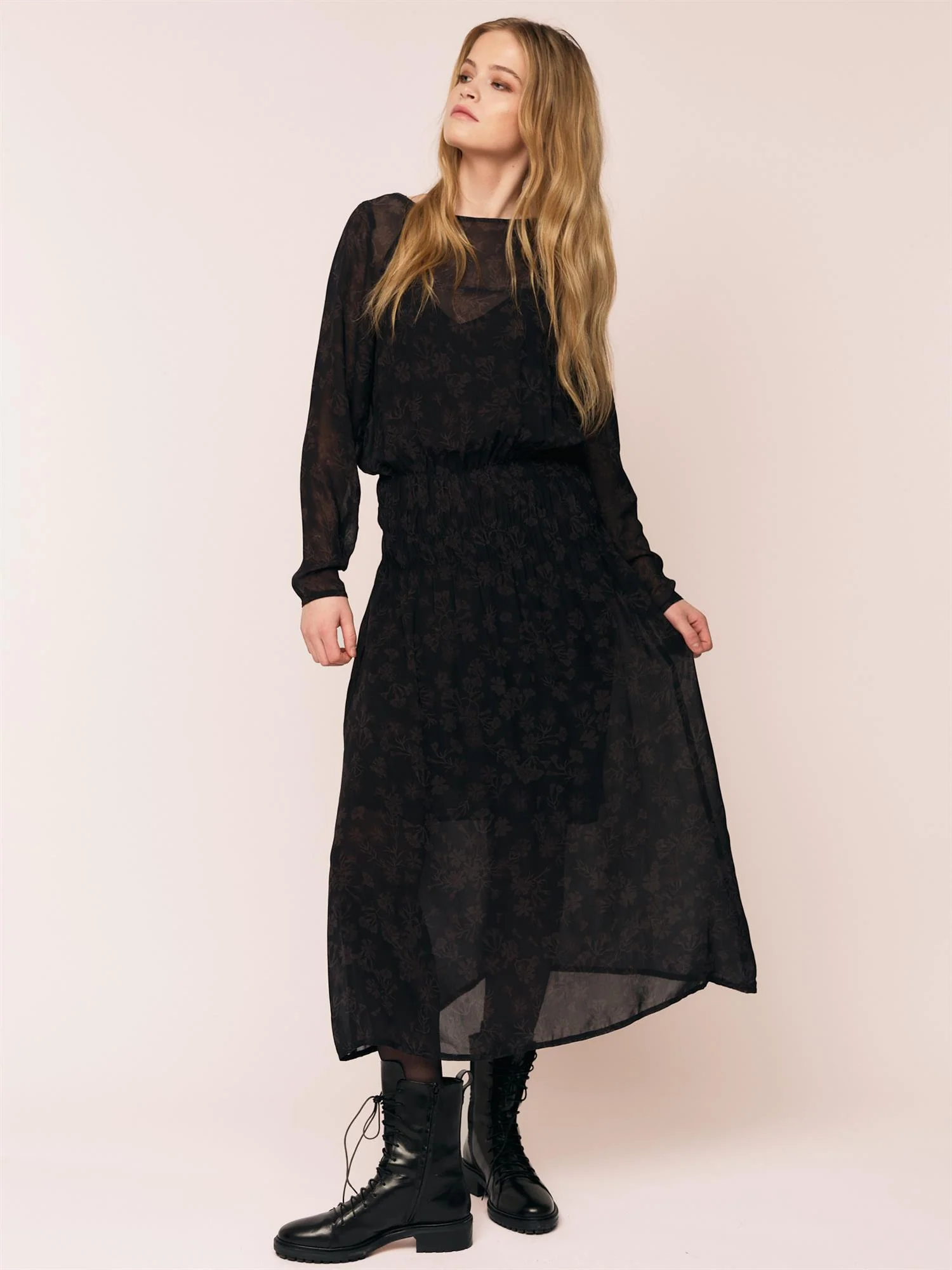 Frost Smock Dress  Petite Plum Flower - Image 2
