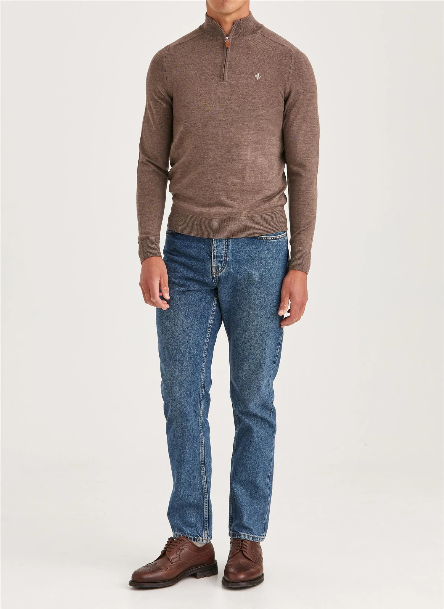 Merino John Zip Brown - Image 2
