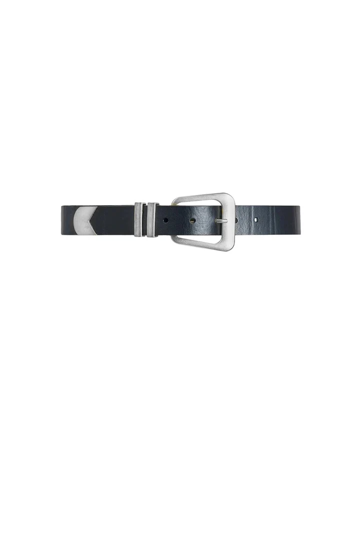 Bennett Belt Black Silver