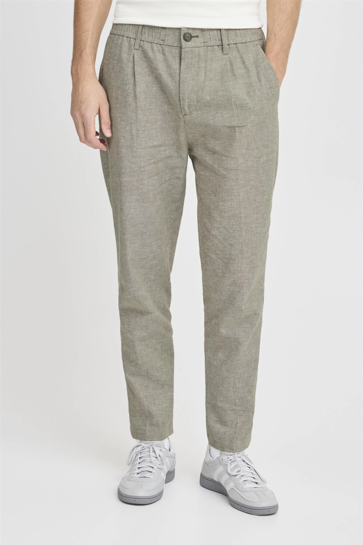 MARC 0144 linen mix pants Mermaid Melange