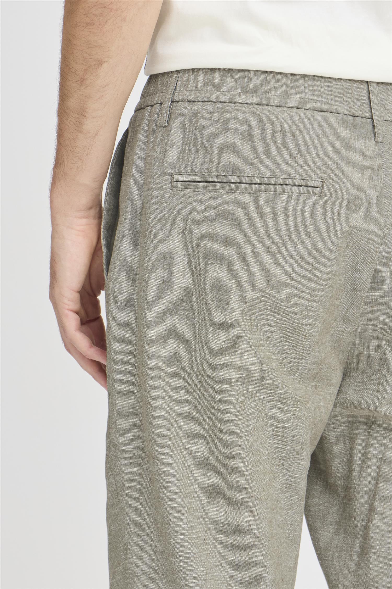 MARC 0144 linen mix pants Mermaid Melange - Image 4
