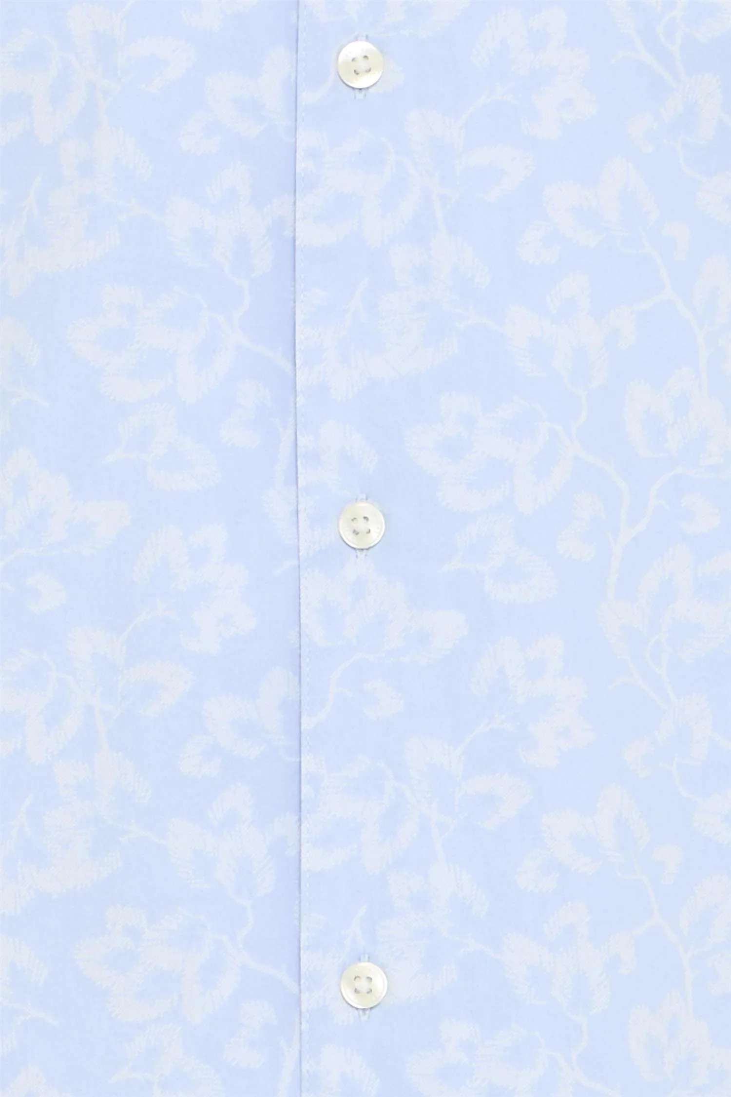 WALKER SS RC floral printed shirt  Chambray Blue - Image 3
