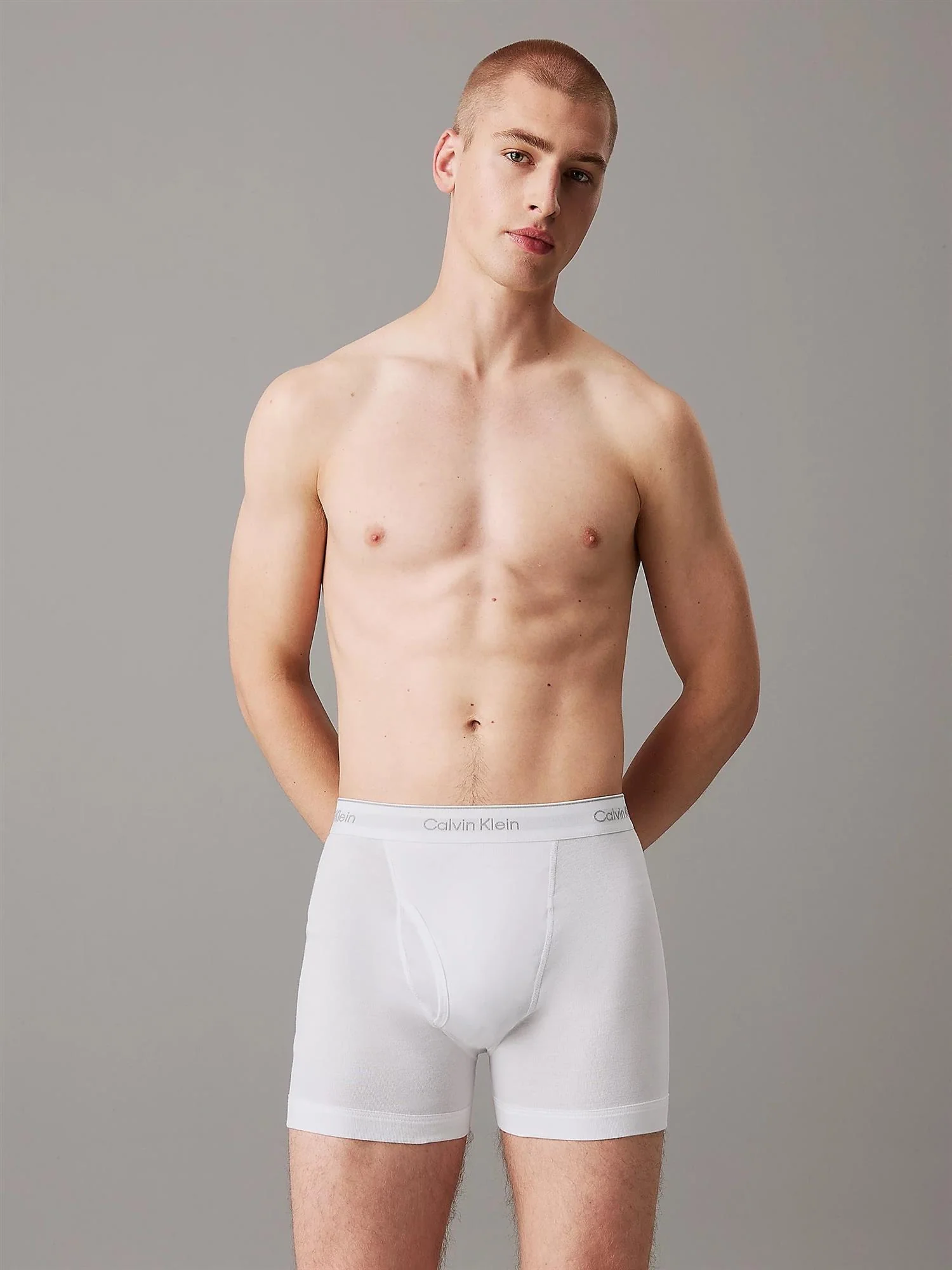 BOXER BRIEF 3PK Grey Heather, White, Black