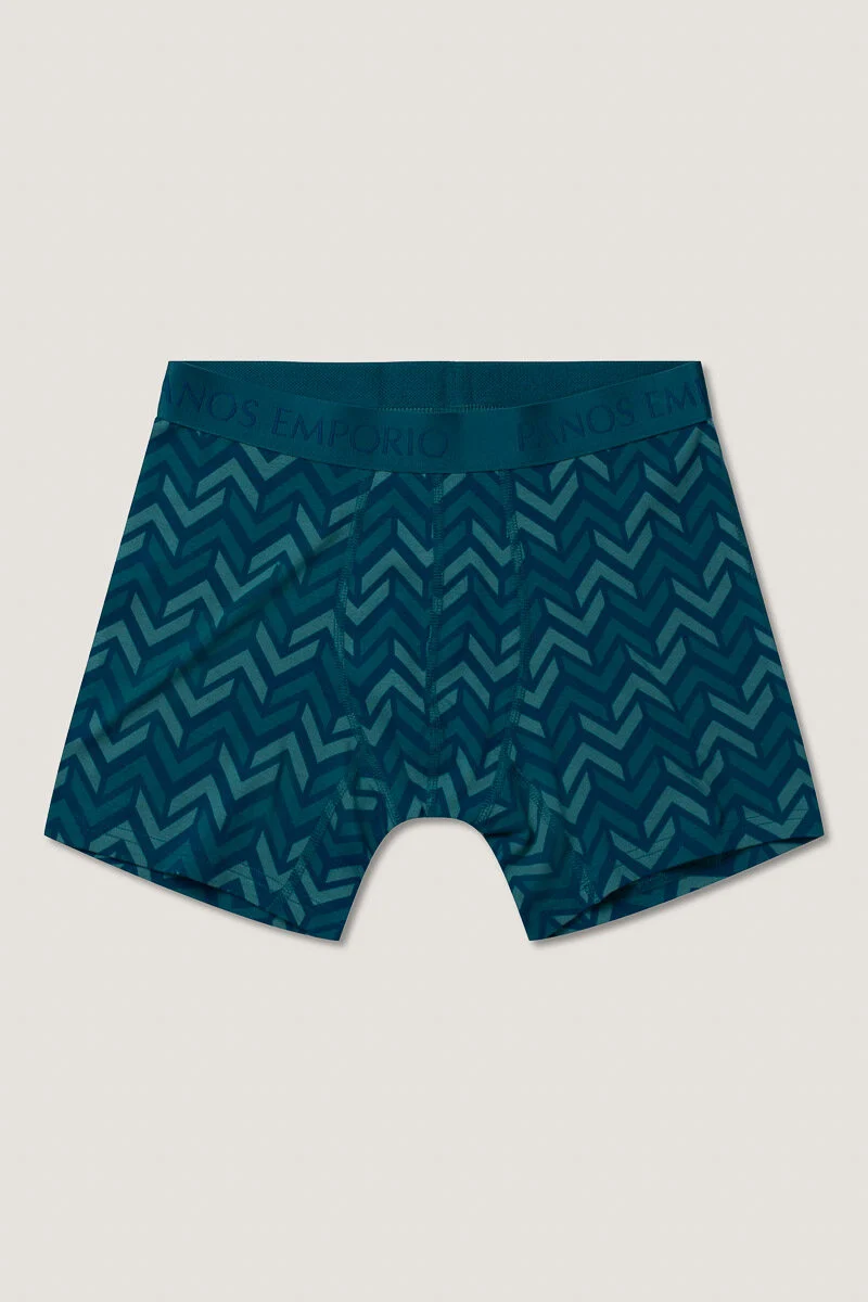 3PK BASE BAMBOO BOXER Deep Teal/Chevron/Poseidon - Image 3