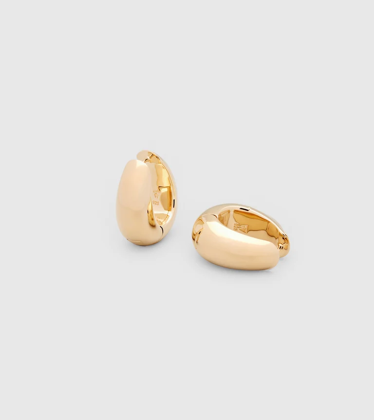 ICE HOOPS MEDIUM Gold