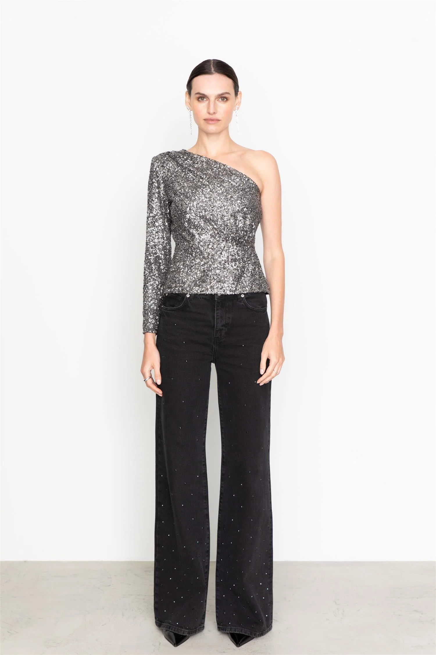 Libra Sequin Top Silver - Image 4