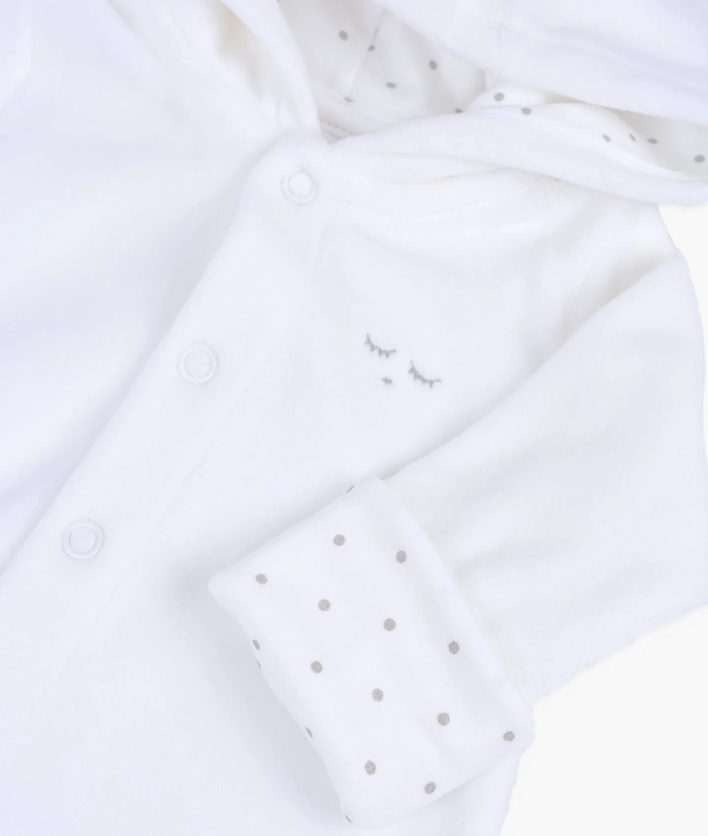 PLUSH BUNNY OVERALL White - Image 2