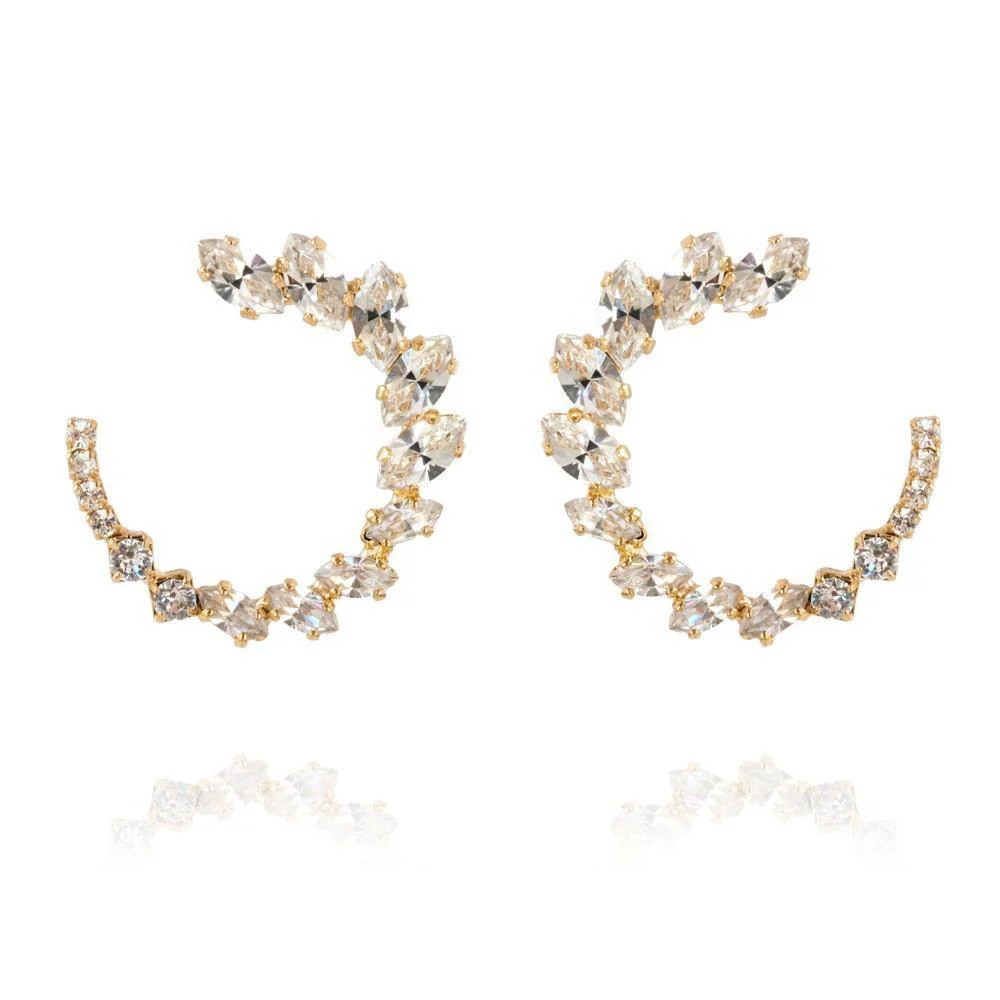 ANGIE EARRINGS GOLD Crystal