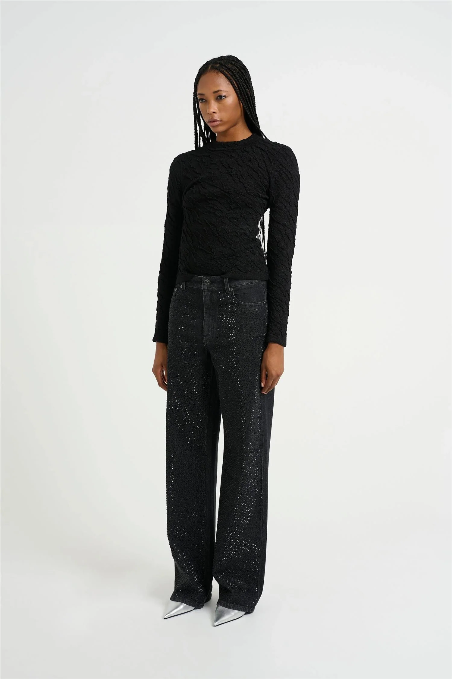 ZorahGZ MW jeans  Dark Black Wash - Image 6