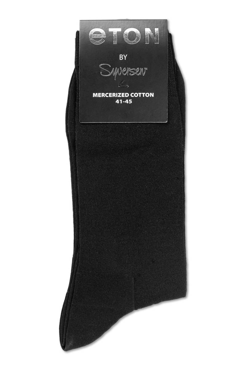 Eton Merc.Cotton Plain Black - Image 3