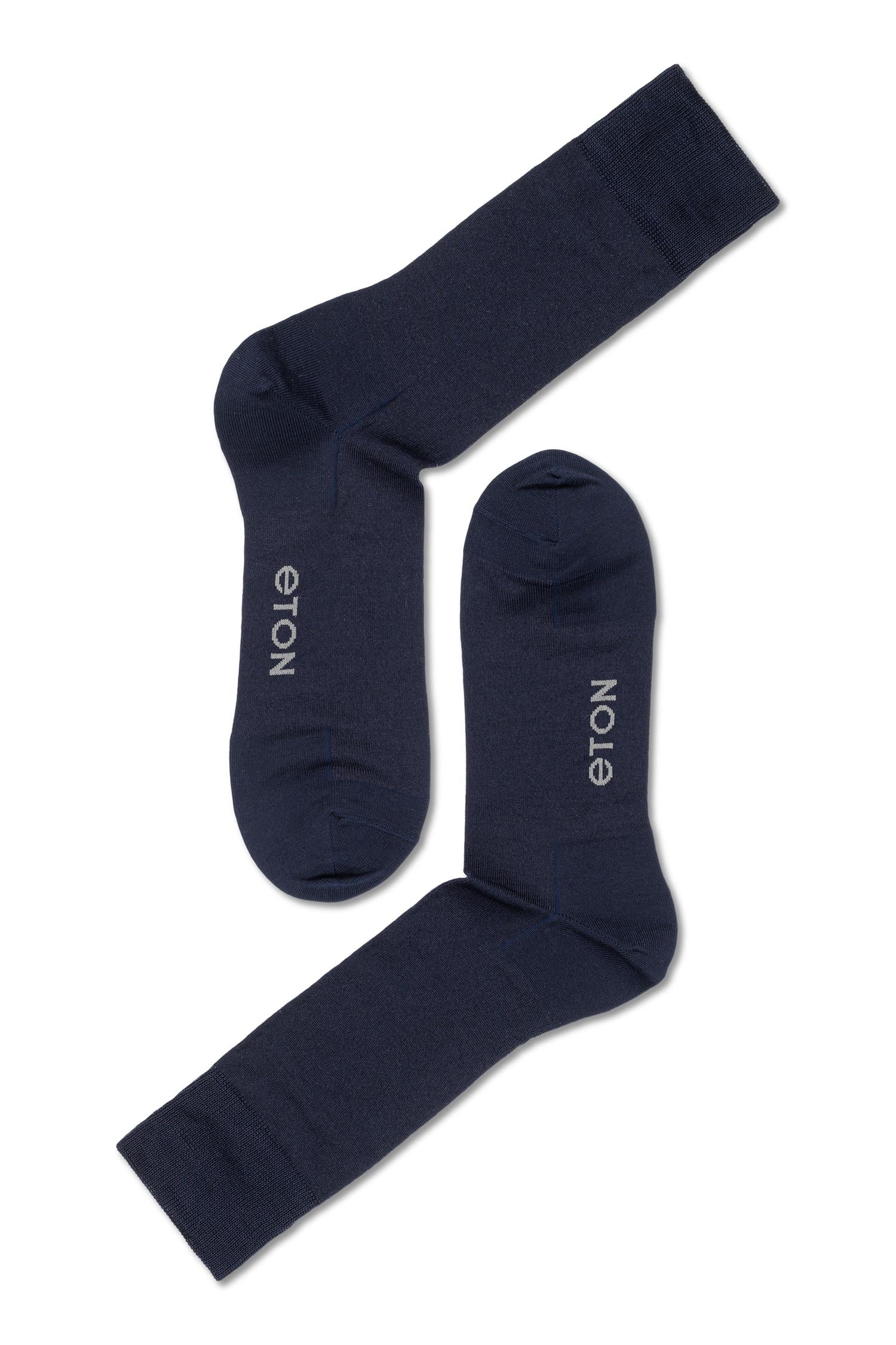 Eton Merc.Cotton Plain  Dark Blue