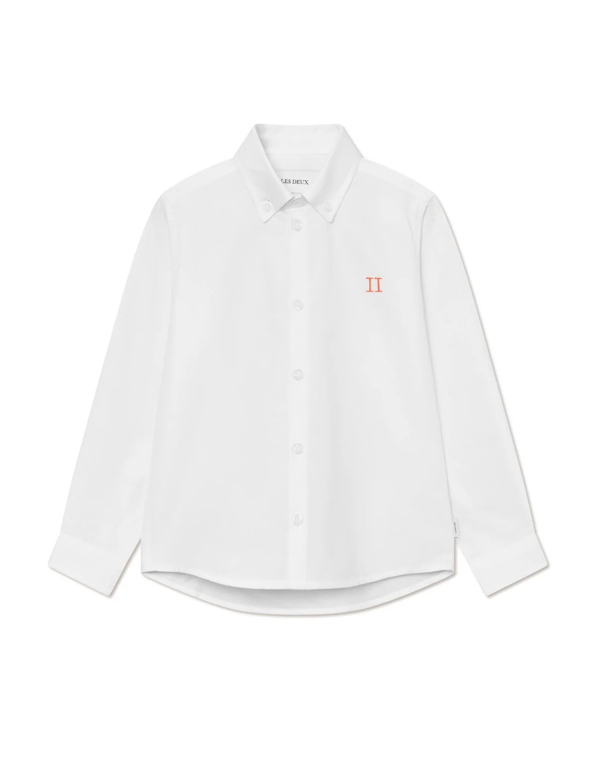 Konrad Contrast Oxford Shirt Kids White