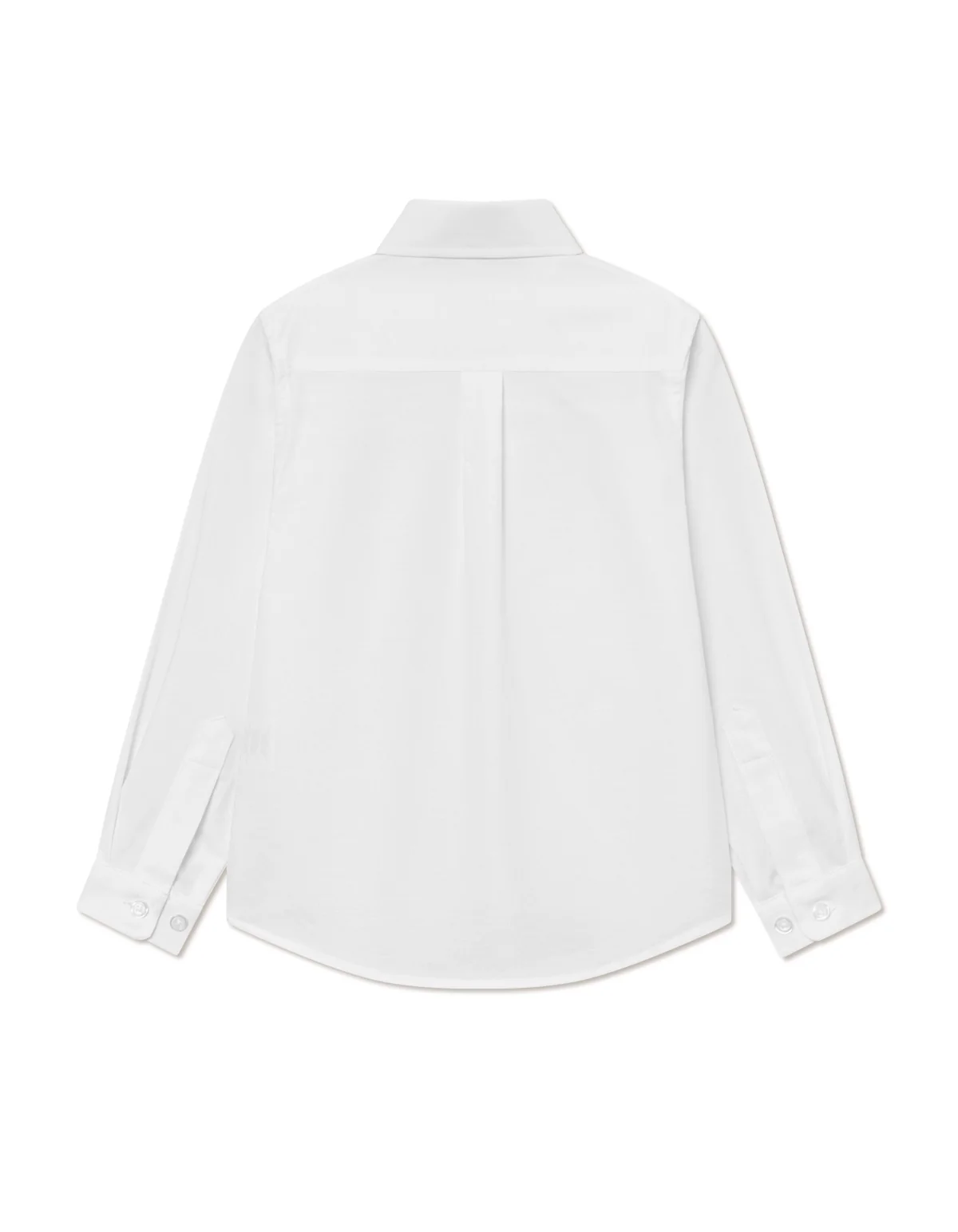 Konrad Contrast Oxford Shirt Kids White - Image 2