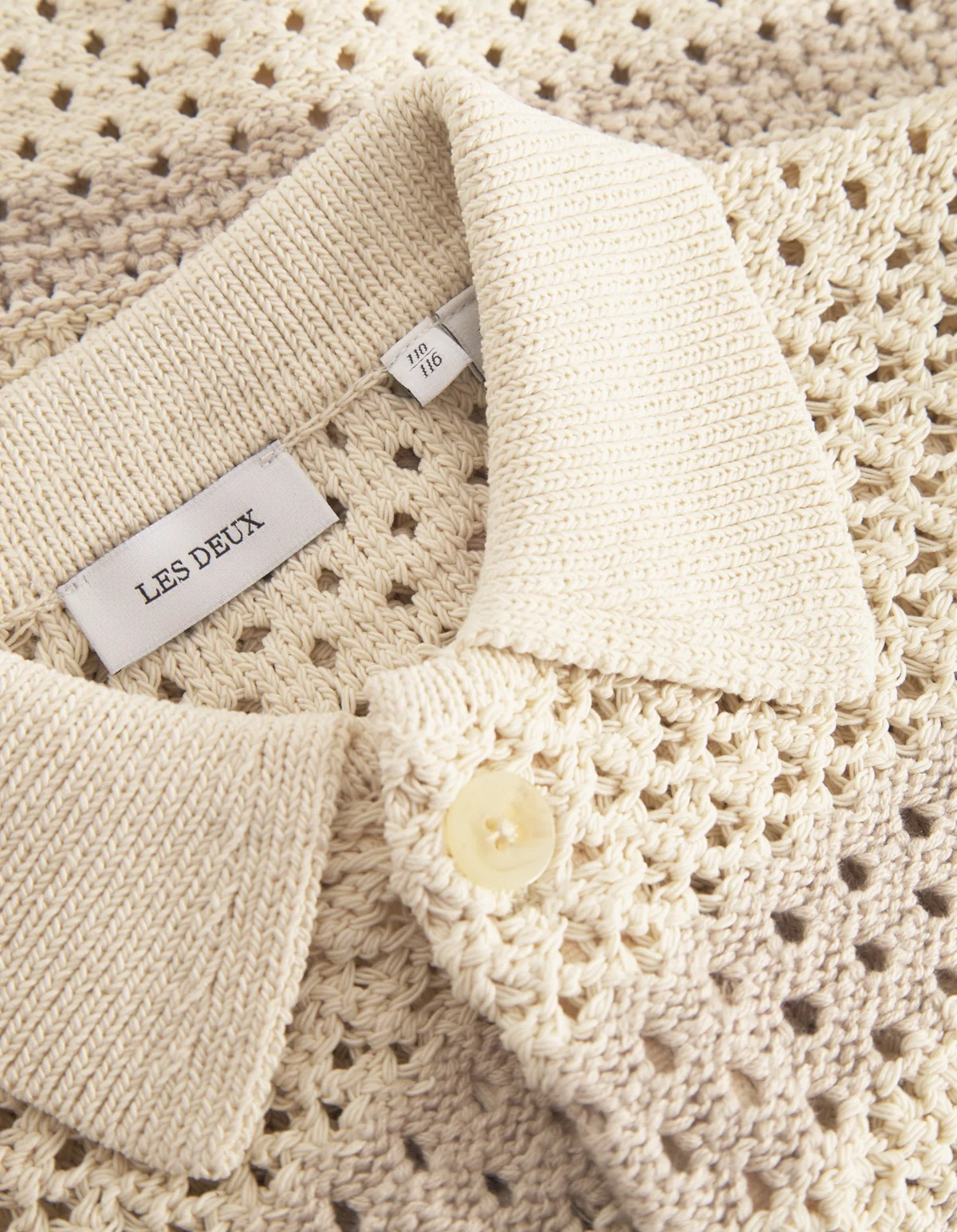 Gianni SS Knit Shirt Kids  Ivory - Image 3