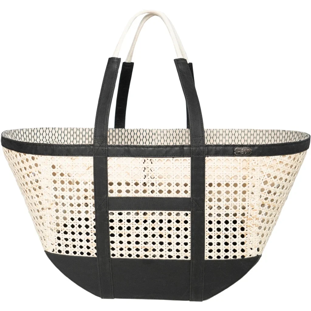 RATTAN BAG  Jet Black - Image 3