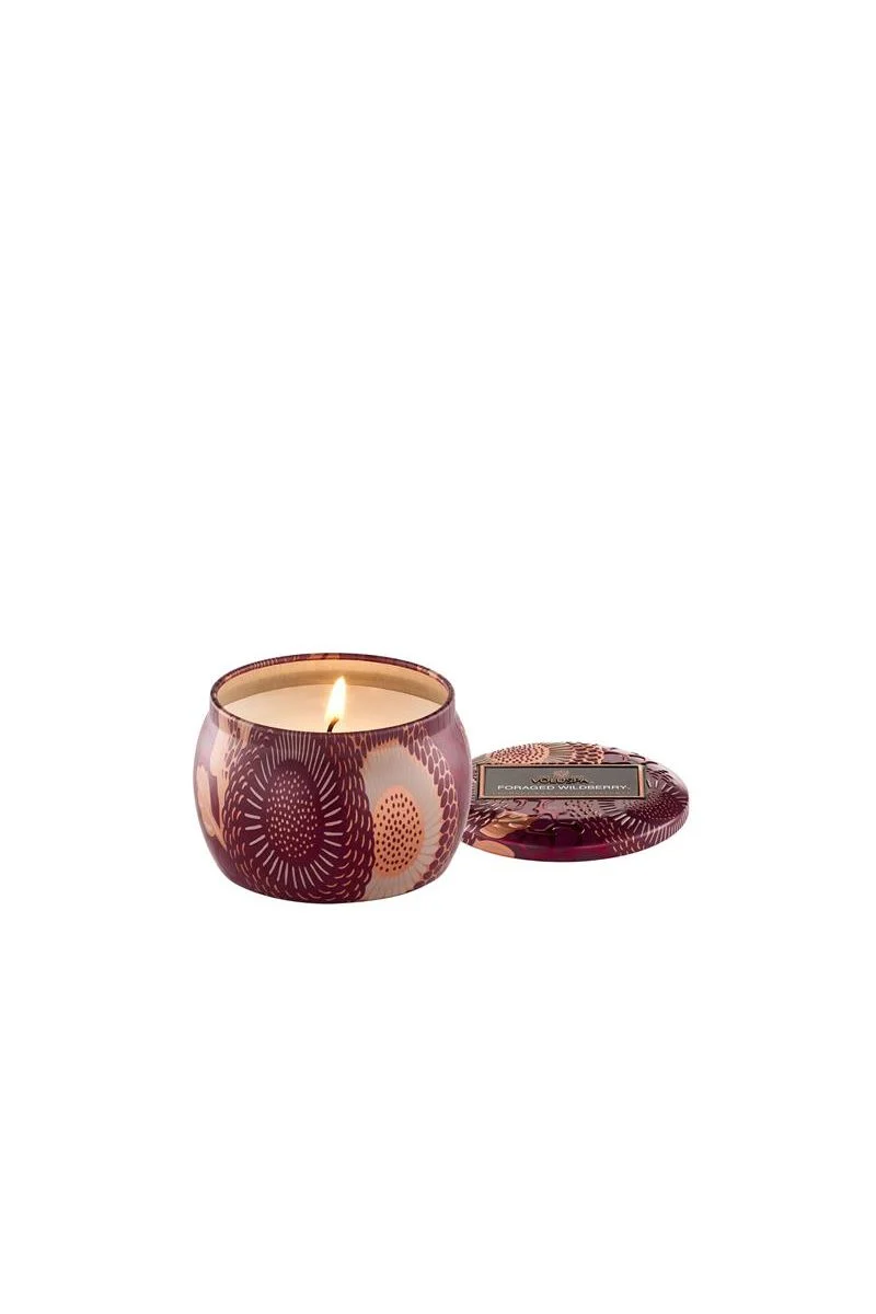 MINI TIN CANDLE 25t  Foraged Wildberry