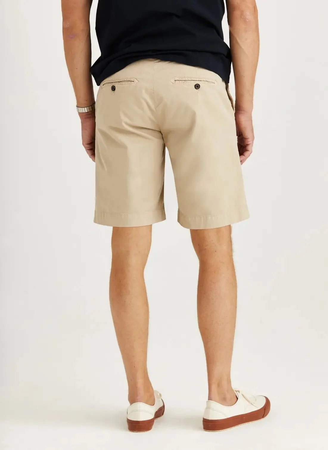 Jeffrey Summer Chino Shorts 10" Khaki - Image 3