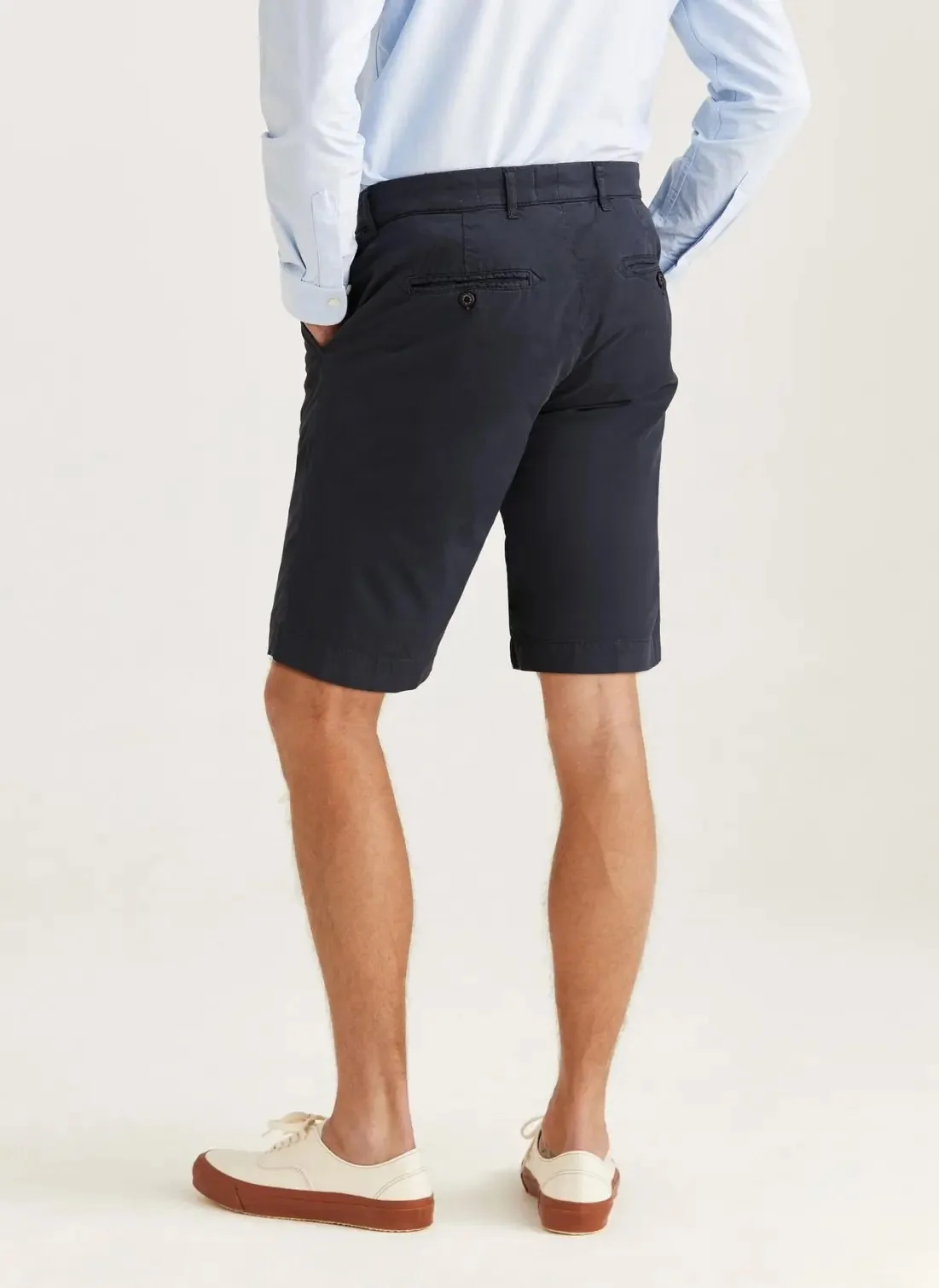 Jeffrey Summer Chino Shorts 10"  Blue - Image 5