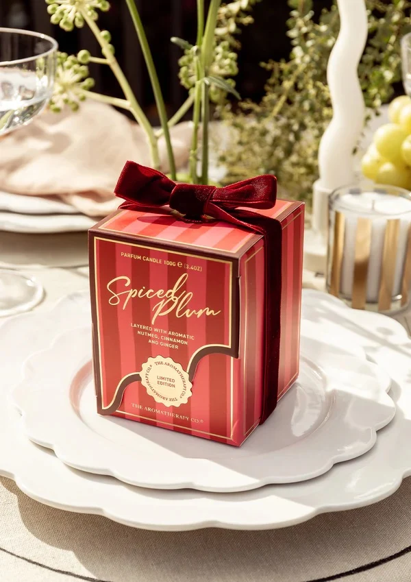 Festive Votive Candle 100g  Spiced Plum - Image 4