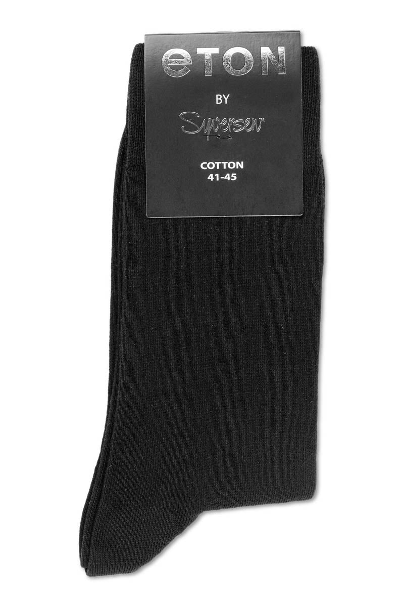 Eton Cotton/Lycra Plain  Black - Image 2