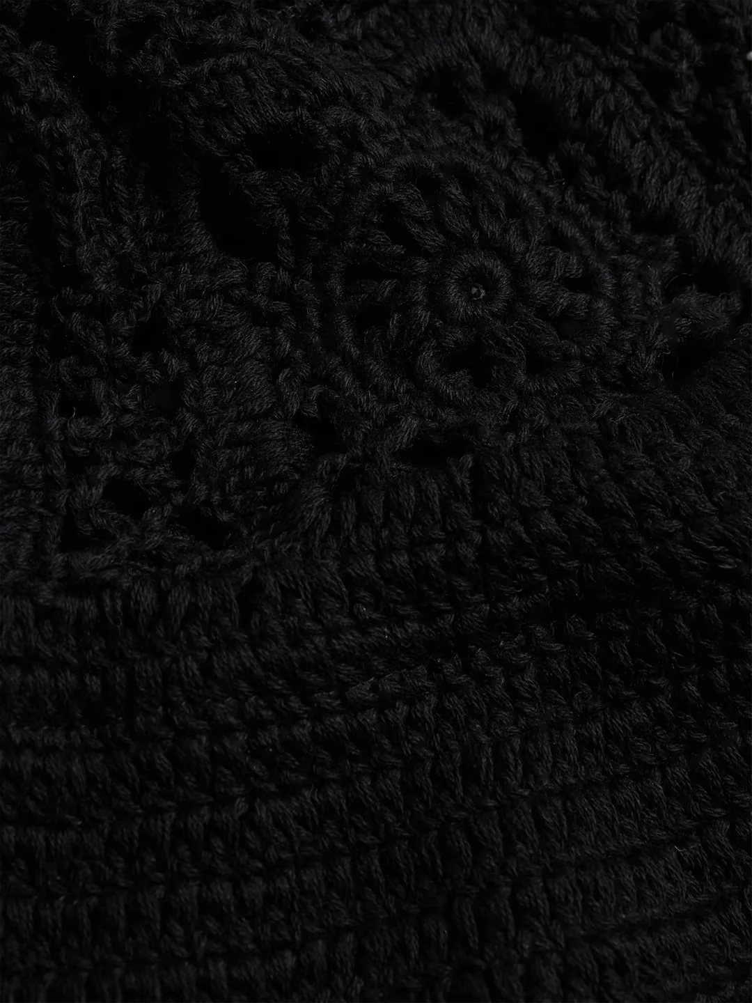 Rosie Crochet Hat  Black - Image 5