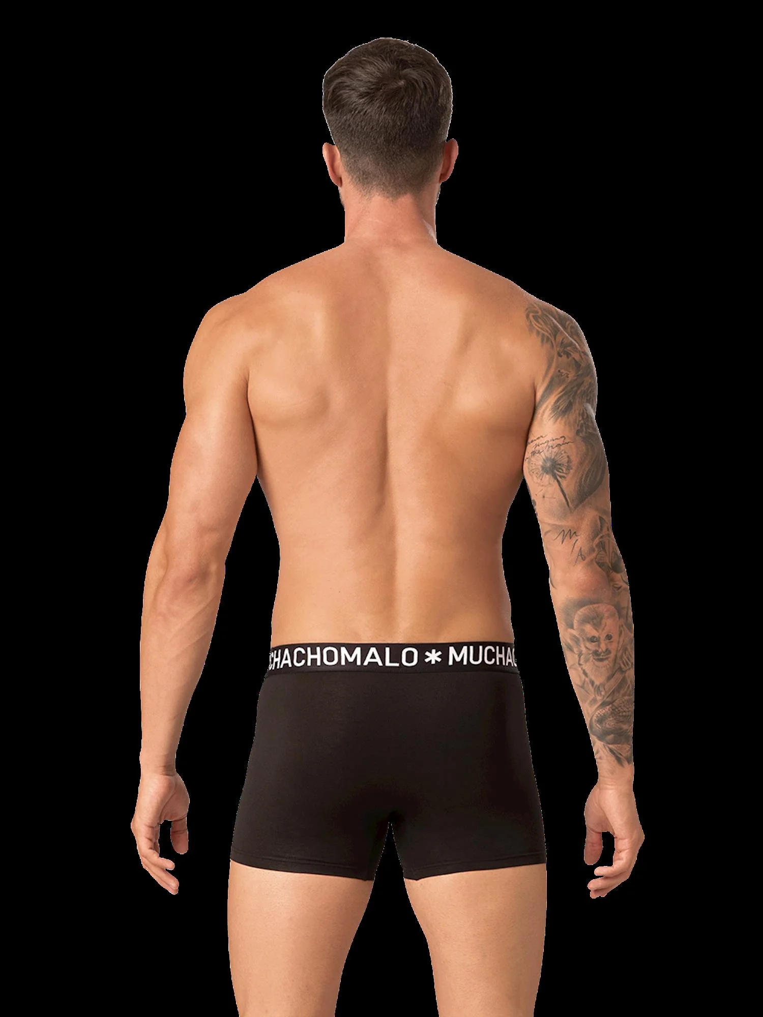 1132 3pk Cotton Boxer 24  Black - Image 3
