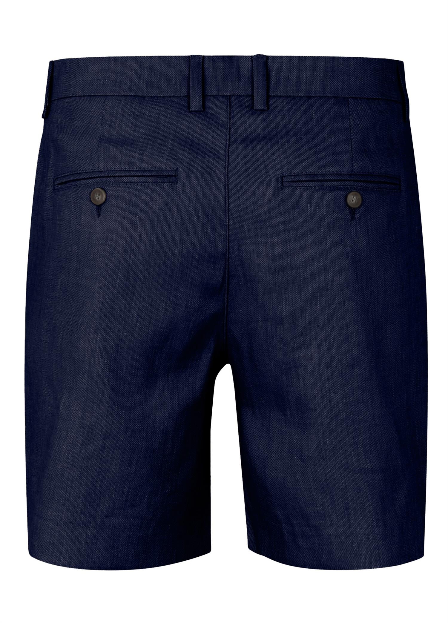 AlvinPL Shorts 769 Navy Linen - Image 2