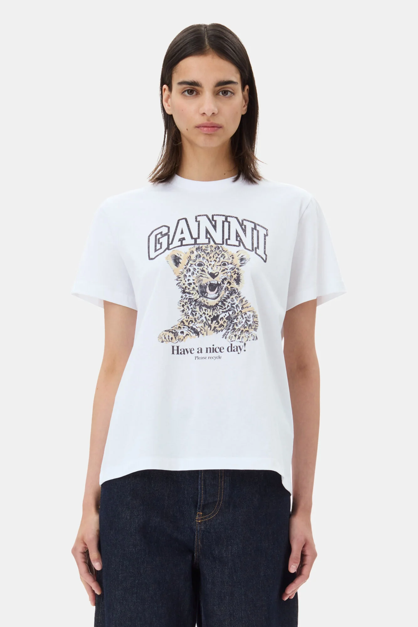Basic Jersey Leopard Relaxed T-shirt Leopard - Image 2