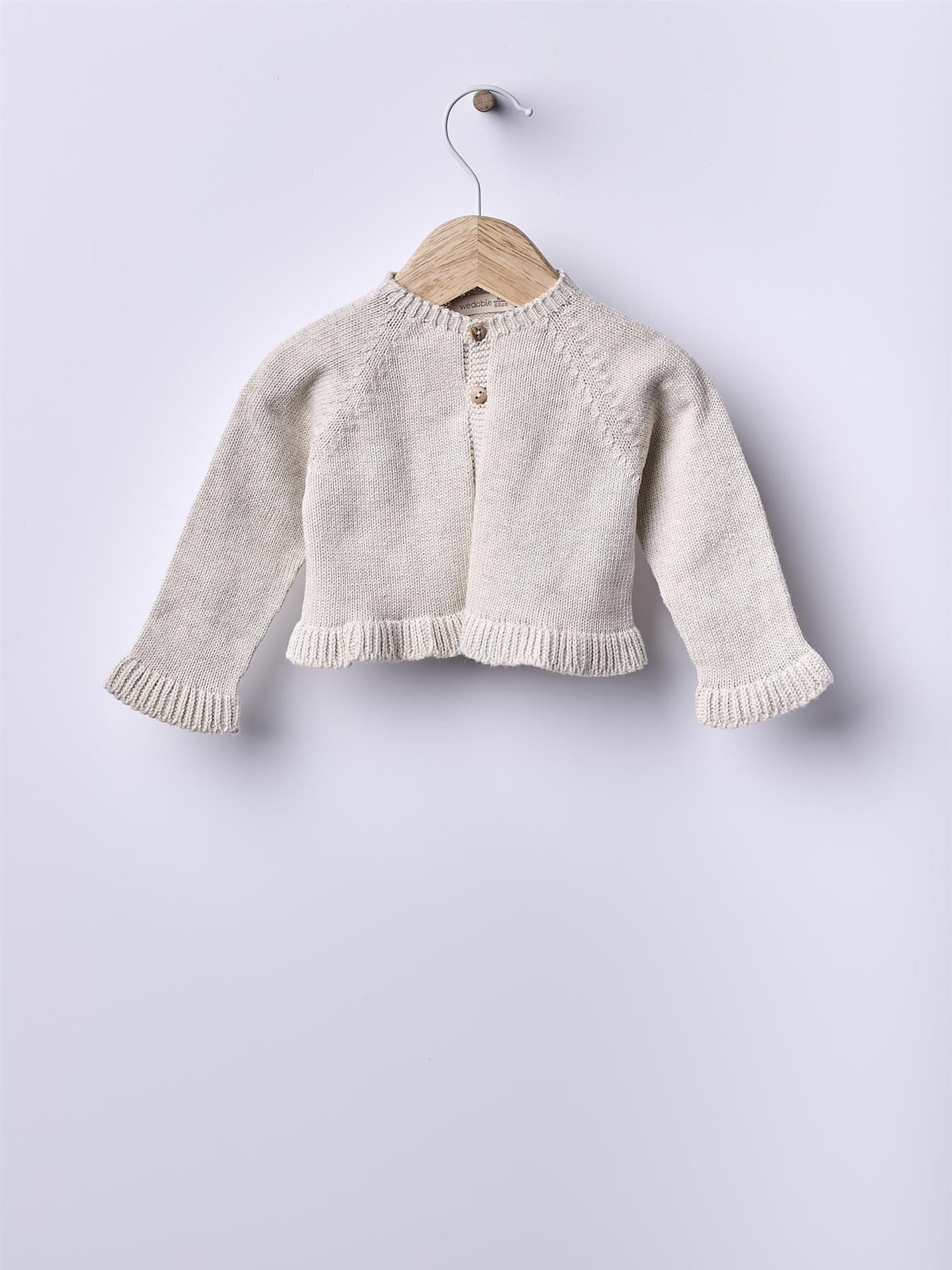 Navy code cardigan  Beje Escuro