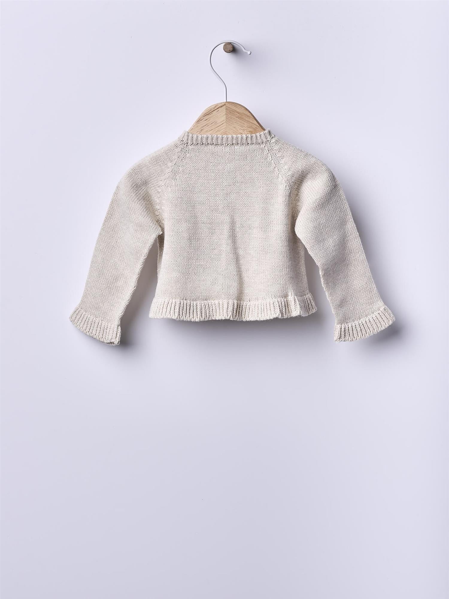 Navy code cardigan  Beje Escuro - Image 2