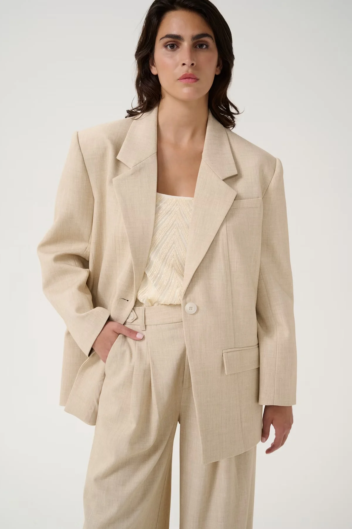 GZdecy OZ blazer Light Sand Melange - Image 2