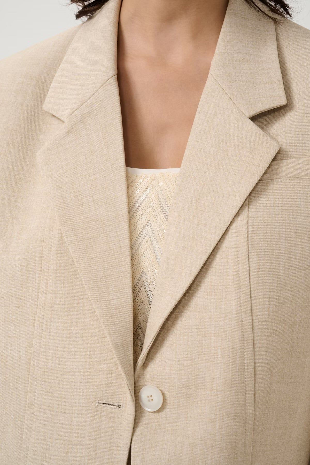 GZdecy OZ blazer Light Sand Melange - Image 3