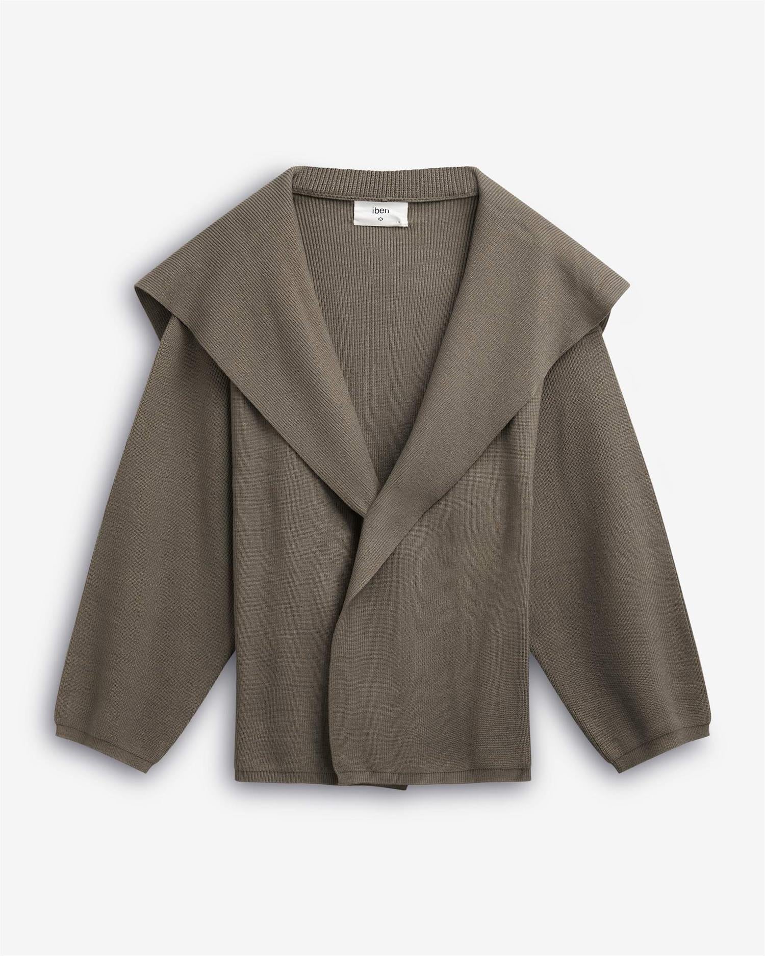 SERGE CARDIGAN Taupe - Image 3