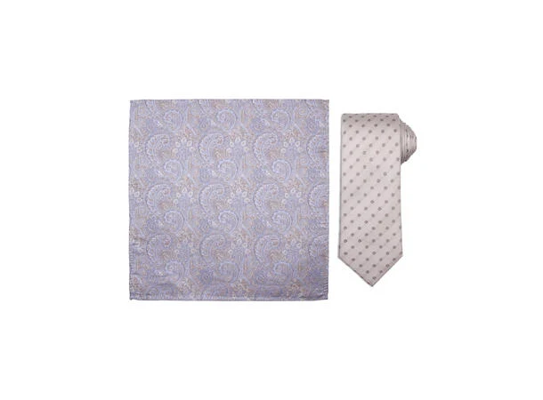 Santi Silkeslips m/hanky Beige - Image 3