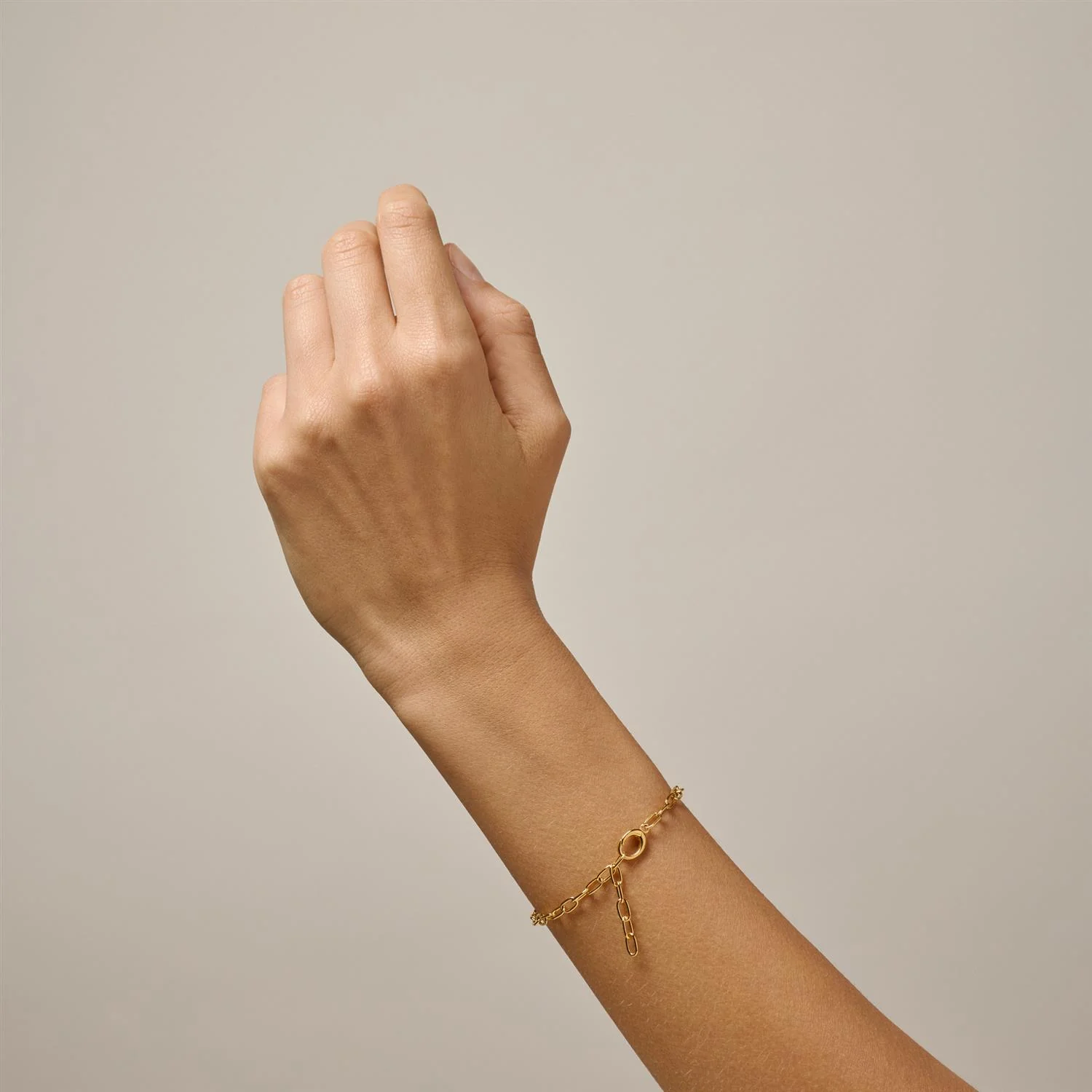 Bracelet, Medium Charm 925S/Gp - Image 2
