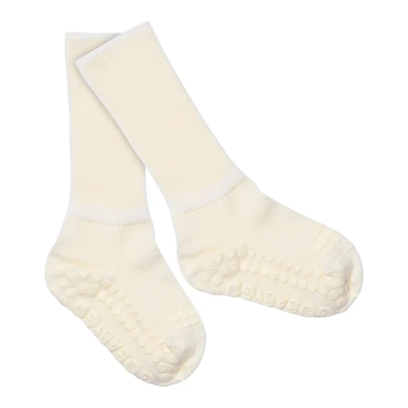 Non-Slip socks in Merino Wool Snowflake