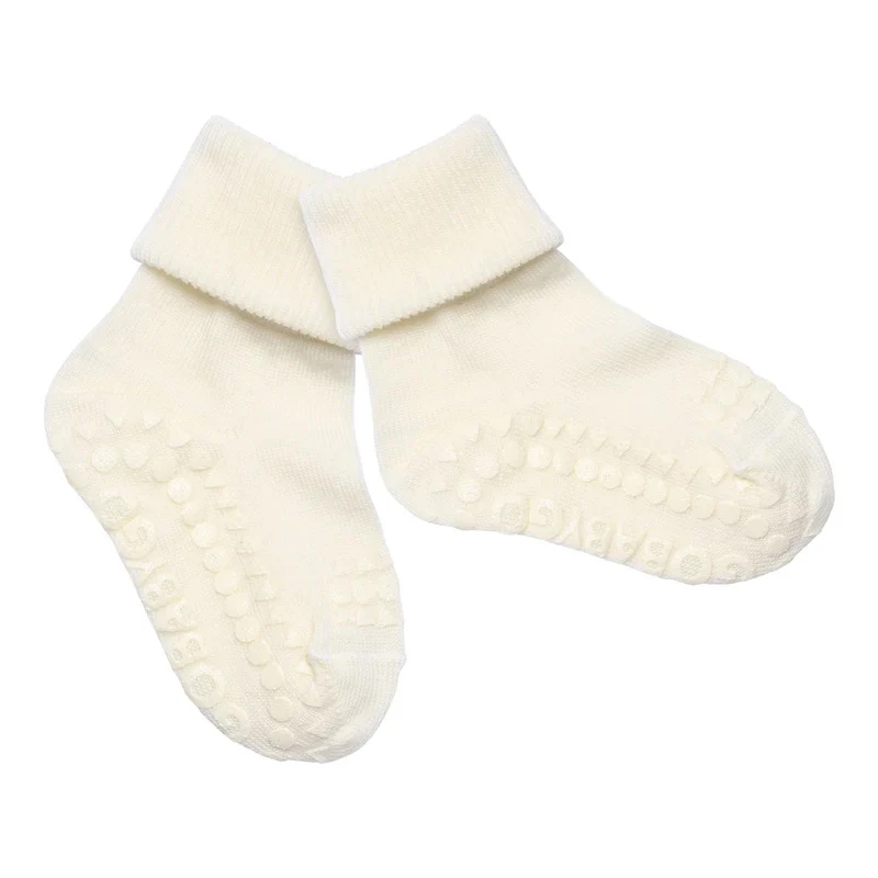 Non-Slip socks in Merino Wool Snowflake - Image 2