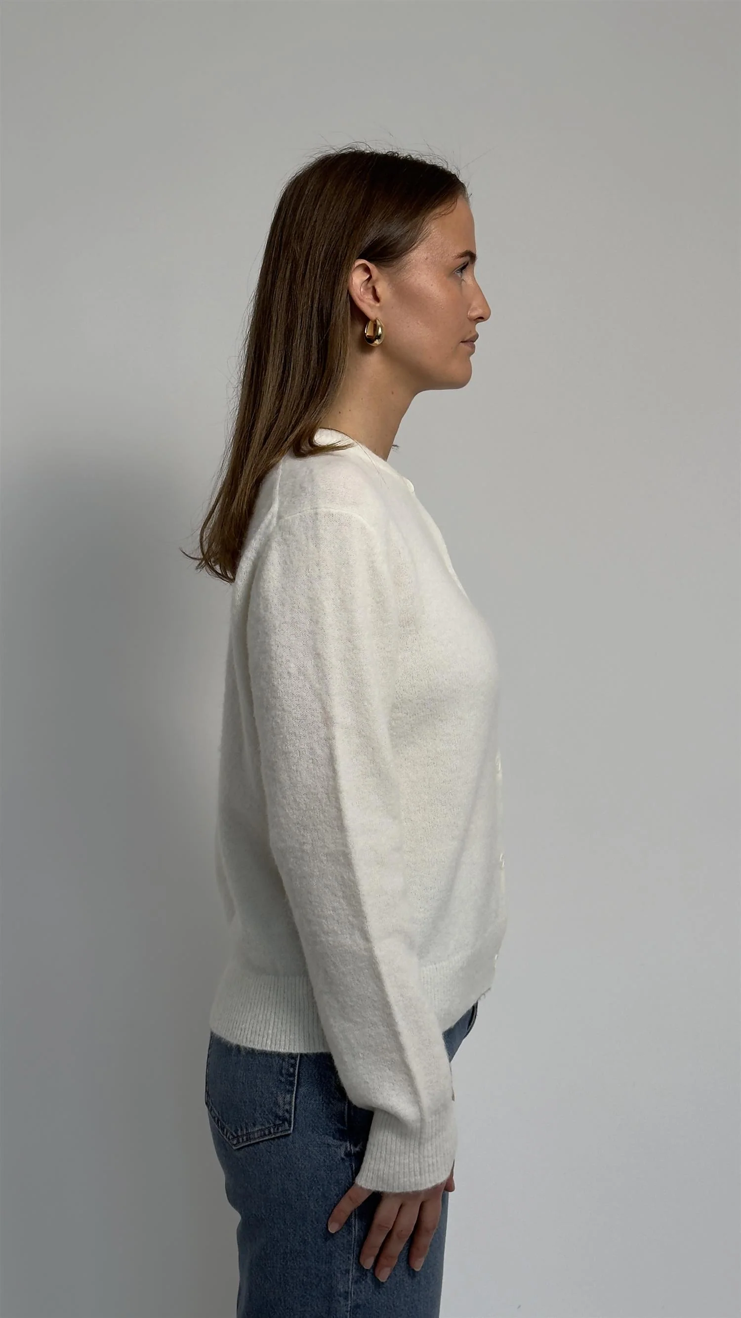 Nor short cardigan 7355 Clear Cream - Image 3