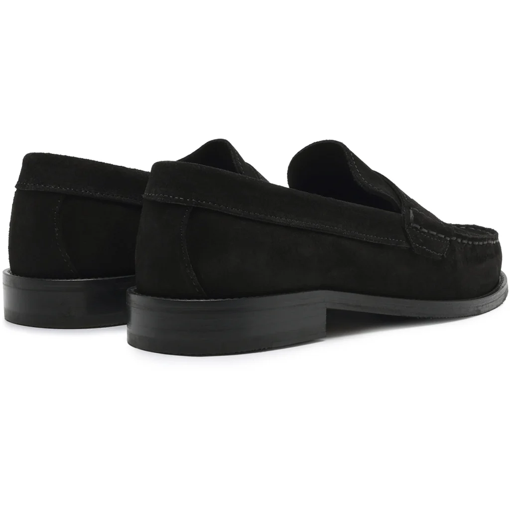 Miles Penny Loafer  Black Suede - Image 3